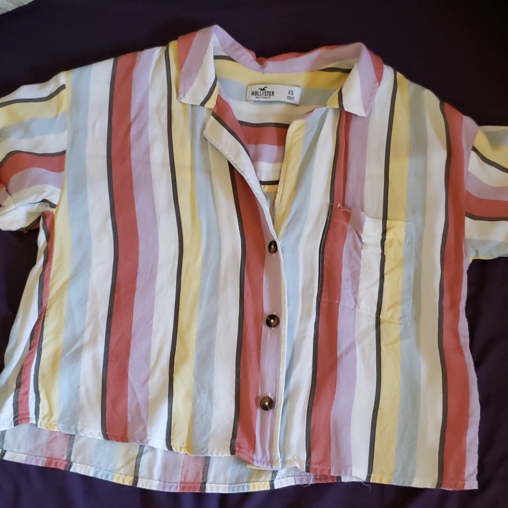 Button up stripped shirt